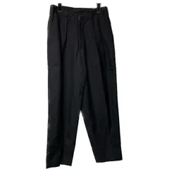 【中古】　Y's　スラックス　ウールパンツ　ボトムス　ウール　リネン　無地　ジップフライ　センタープレス　タッグ　日本製　ドメスティック　古着　/2496のサムネイル