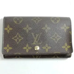 【中古】LOUIS VUITTON M61730 モノグラム 2つ折り財布 ポルトモネ・ビエトレゾー★ベタ有り