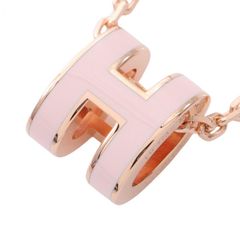 HERMES MINI POP H ネックレス&ピアスセット ゴールド✖️ブラック