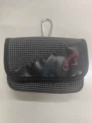 送料無料！！Callaway Golf　キャロウェイゴルフ　ゴルフミニポーチ　ベルトポーチ　ゴルフ用品ミニポーチ　ブラックチェック　#80511MOAMTのサムネイル