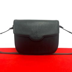 イヴサンローラン ショルダーバッグ クロコ型押し 巾着 YSLロゴ金具