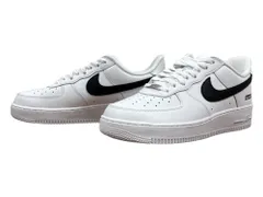 NIKE (ナイキ) Supreme(シュプリーム) スニーカー Air Force 1 Low White/Black CU9225-102 27cm US9 ホワイト ブラック メンズ/078