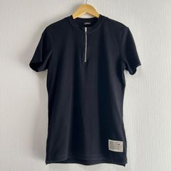 DIESEL ディーゼル メンズ ハーフジップ 半袖 コットンニットセーター 