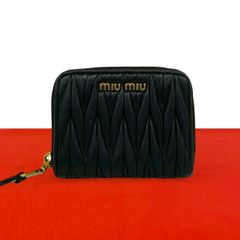 miu miu キルティング コインケース ブラック - メルカリ
