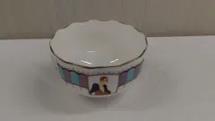 最終価格！ 値下げ不可品　〇3592 【希少】 資生堂 花椿クラブ 感謝品 1990 エスプリ・ド・エルテ ボウル ボーンチャイナ 　非売品のサムネイル
