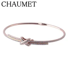 ショーメ ダイヤ ブレスレット バングル ジュ ドゥ リアン 定価2,101,000円 #165 Au750PG 箱 新品仕上げ済 CHAUMET【25869】のサムネイル
