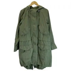 【中古】　MARC BY MARC JACOBS　コート　ロング丈　フルジップ　無地　フード　古着　/2496のサムネイル