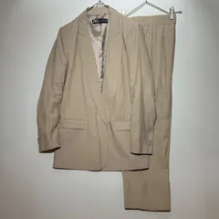 ザラ　ZARA　セットアップ　ベージュ　ボタンレス　薄手　春夏
