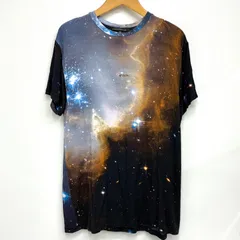 【クリストファーケイン CHRISTOPHER KANE】美品！ユニセックス 半袖プラネットプリントカットソー 宇宙柄レーヨンTシャツ Mサイズのサムネイル