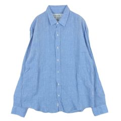 フランク＆アイリーン リネン100% スキッパーシャツ ストライプ メンズ