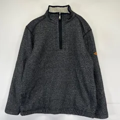 古着 オービス ORVIS ニット プルオーバー ワンポイントロゴ 裏地ボア トレーナー M  ブラック系 メンズのサムネイル