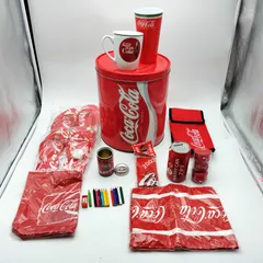 コカ・コーラ ノベルティ グッズ 11点セット  ジャンボ ブリキ缶/マグカップ/デジタルプレーヤー/サンダル他のサムネイル