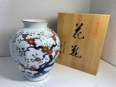 源右衛門 花瓶 古伊万里風桜図、高さ24センチ - メルカリ