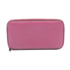 ヴァレクストラ Valextra ラウンド長財布 パープル レザー ジップパース レディース Used Bのサムネイル