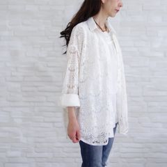 yori フロッキーレースシャツ【2025AW】ホワイト - メルカリ