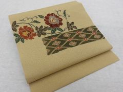 川島織物 綴名古屋帯 飾花段文 - メルカリ