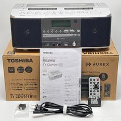 TOSHIBA Aurex CDラジオカセットレコーダー TY-CDW991 - メルカリ