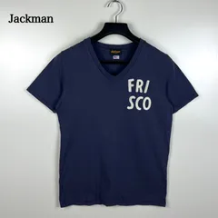 Jackman USA made FRISCO V Tee L ジャックマン 刺繍 Vネック Tシャツ アメリカ製 ネイビー アメカジ レプリカのサムネイル
