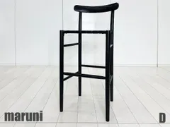 D)maruni / マルニ木工■Lightwood / ライトウッド ハイスツール SH780■ブラック メープル材■ジャスパーモリソンのサムネイル