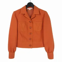 マークジェイコブス MARC JACOBS クロップド丈 ジャケット ブレザー フロントポケット 4 オレンジのサムネイル