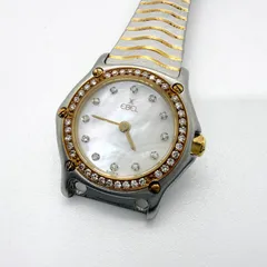 EBEL エベル ホワイトシェル文字盤 18118421 QZ レディース SS/YG ダイヤベゼル 腕時計 訳ありのサムネイル
