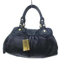 マークバイマークジェイコブス MARC by MARC JACOBS CLASSIC Q レザー  ショルダー ハンドバッグ 2WAY ジップ開閉 黒 ブラック /HW