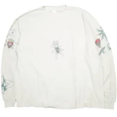SAINT MICHAEL セントマイケル 25AW 日本製 TATOO DW_LS TEE ドクター・ウー タトゥー ロングスリーブTシャツ SM-HR1-0000-C29 XXL WHITE SAINT Mxxxxxx 落書き ヴィンテージ加工 トップスのサムネイル