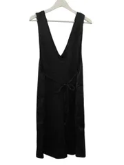 センソユニコ NERO ネロ オールインワン 半ズボン ハーフパンツ サロペット Vネック ノースリーブ ブラック 黒 40 L