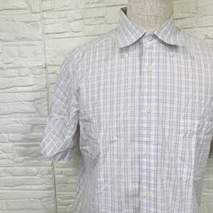 Ermenegildo Zegna エルメネジルド・ゼニア 半袖シャツ チェック【F3-8799】のサムネイル