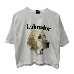 80s USA製 FRUIT OF THE LOOM 半袖 プリントTシャツ XL ホワイト フルーツオブザルーム ラブラドール アニマル 80年代 a805-5293のサムネイル