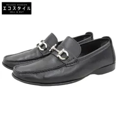 Salvatore Ferragamo　サルヴァトーレフェラガモ　ガンチーニ モカシン レザー シューズ メンズ ブラック 7 1/2　7.5のサムネイル