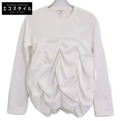 COMMEdesGARCONS　コムデギャルソン　GG-T020 AD2020 白 フリルデザイン 長袖カットソー　XSのサムネイル