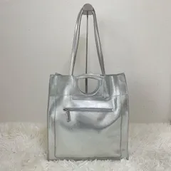 BEAURE　Beau're　シルバー　バッグ　スクエア　２WAY　トートバッグ　ハンドバッグ　A４のサムネイル