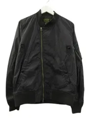 アルファ ALPHA INDUSTRIES MA1タイプ フライトジャケット 長袖 ブラック 黒 M 上着 アウター