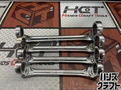 □【中古】KTC 京都機械工具 MR1 ラチェットメガネレンチ4点セット 