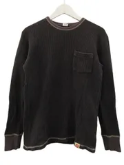 エムダブルエス MWS ロンT Tシャツ 長袖 サーマル ワッフル生地 ブラック 黒 綿 コットン M トップスのサムネイル