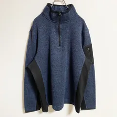 Polo club　長袖ハーフジップフリース　プルオーバー　ネイビー　黒　ブラック　秋冬服　Lサイズ　古着【値引き交渉OK！】