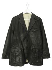 メールアンドコー MALE&Co. レザー ジャケット S ブラック 黒 山羊革 タカキュー アウター 上着