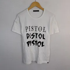 00s roar pisto　PISTOL ピストル Tシャツ 半袖 タイポグラフィ ロゴプリント ホワイト 古着  ストリートのサムネイル