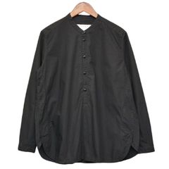 homies京都 フレンチリネン ヘンリーネックシャツ ブラック - メルカリ
