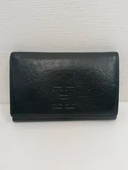 【中古品】 HIROFUヒロフ レザー 二つ折り財布 黒ブラック ファッション小物 財布 現状品のサムネイル