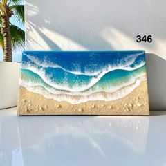 346波アート 木製パネル インテリア オーシャンアート サンゴ砂 - メルカリ