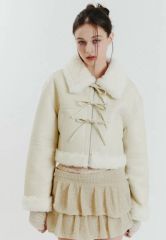Andequal ribbon design denim jacket - メルカリ