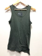 Yohji Yamamotoヨウジヤマモト　タンクトップ 最終値下 ヨウジヤマモト タンクトップ M YOHJIYAMAMOTO 白 美品