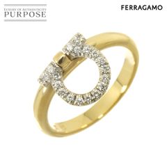살바토레 페라가모 Salvatore Ferragamo 강치니 8호 링 다이어 K18 YG WG 750 반지 Ring 90318448
