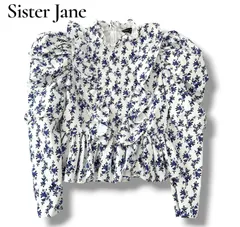 シスタージェーン Sister Jane Wisteria Puff Sleeve Blouse アイボリー 花柄 ブラウス 6MY025のサムネイル
