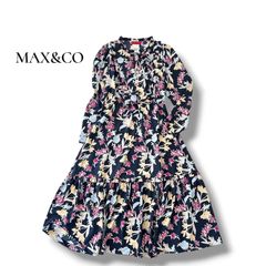 極美品】マックスマーラ Max&co シルク ボリューム とろみ ワンピース