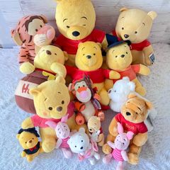 【Disney】プーさん　オラフ　ユニベスティーズ　スティッチ他ぬいぐるみ57点 Disney】プーさん オラフ ユニベスティーズ スティッチ他ぬいぐるみ57