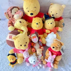 Disney くまのプーさん ぬいぐるみ 大量まとめ売り 15点セット プーさん ティガー ピグレット ディズニー 15