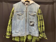 DIESEL ディーゼル デニム チェック 切り替えジャケット M - メルカリ